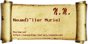Neumüller Muriel névjegykártya